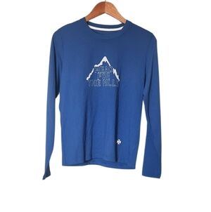Tory Sport Blue Crewneck Top
